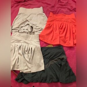 New Lot of 4 skorts skirts pleated